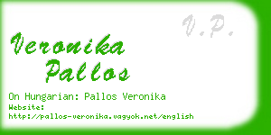 veronika pallos business card